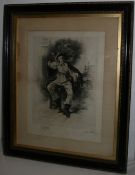 James Fagan (American, 1864-?) Framed Etching