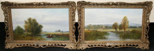 Pair of Victorian Isabel Bennett (Fl. 1873-1890) Landscapes