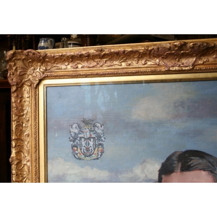 Pair of Large Family Portraits Set in Gilt Frames - Image 12 of 19