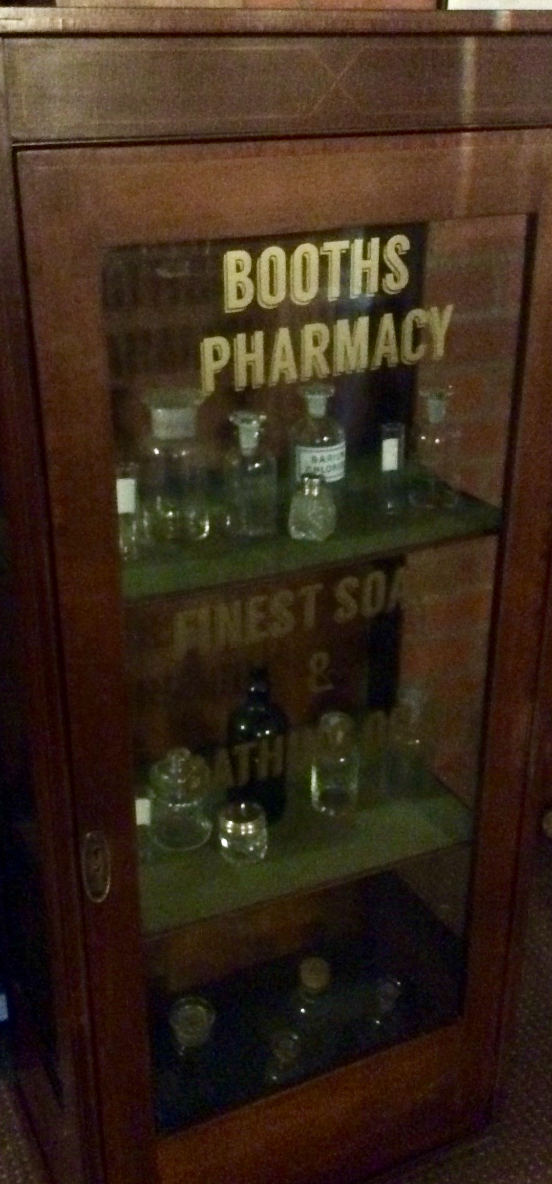 Rare Victorian Pharmacy shop Mahogany Display Cabinet - Image 4 of 18