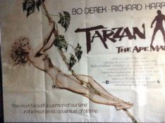 LARGE Original Framed poster, TARZAN THE APEMAN Bo Derek,