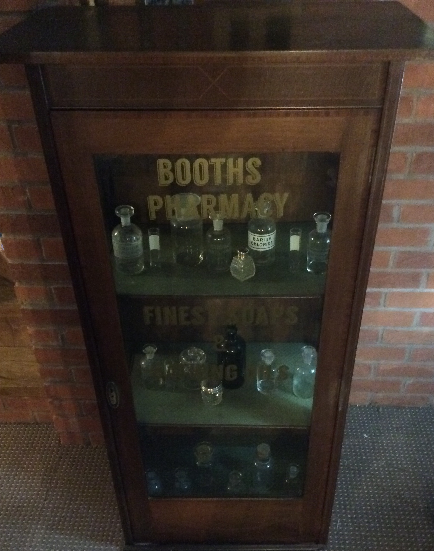 Rare Victorian Pharmacy shop Mahogany Display Cabinet - Image 7 of 18