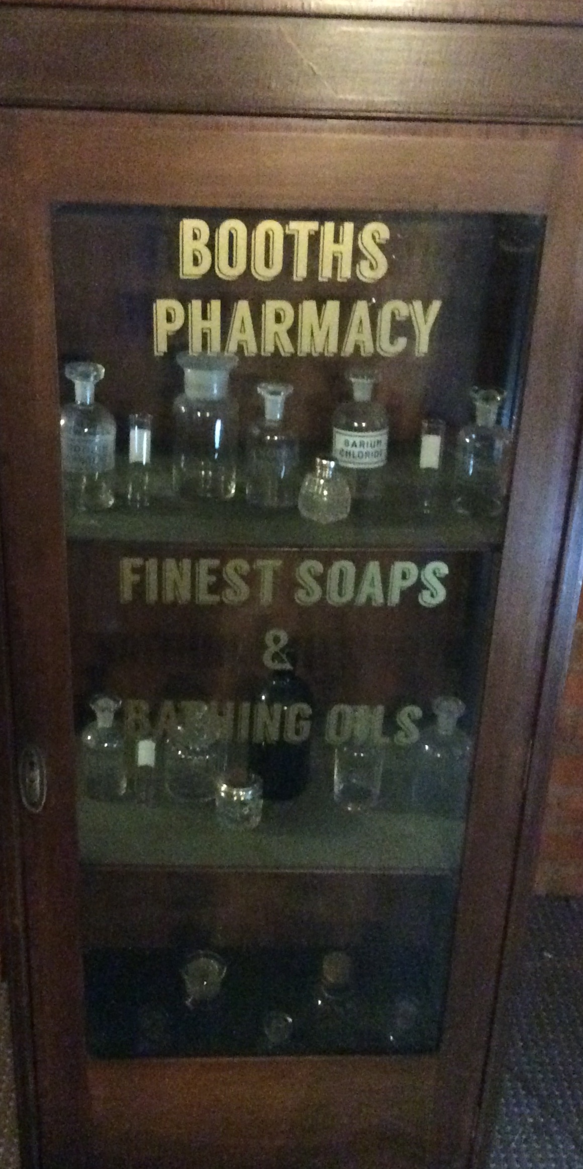 Rare Victorian Pharmacy shop Mahogany Display Cabinet - Image 11 of 18