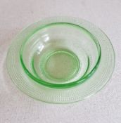 Small Green Glass Bowl