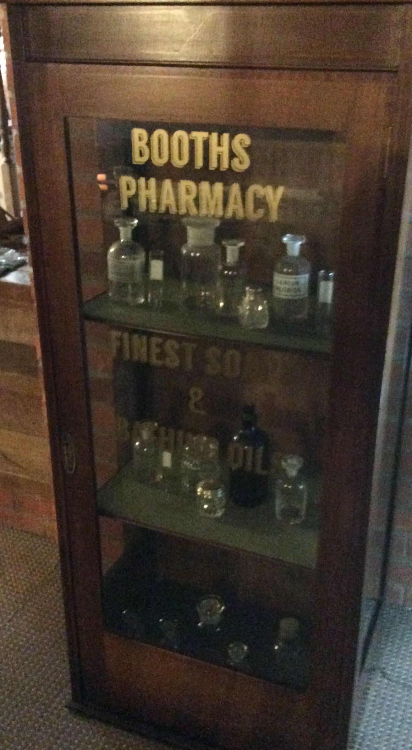 Rare Victorian Pharmacy shop Mahogany Display Cabinet - Image 9 of 18