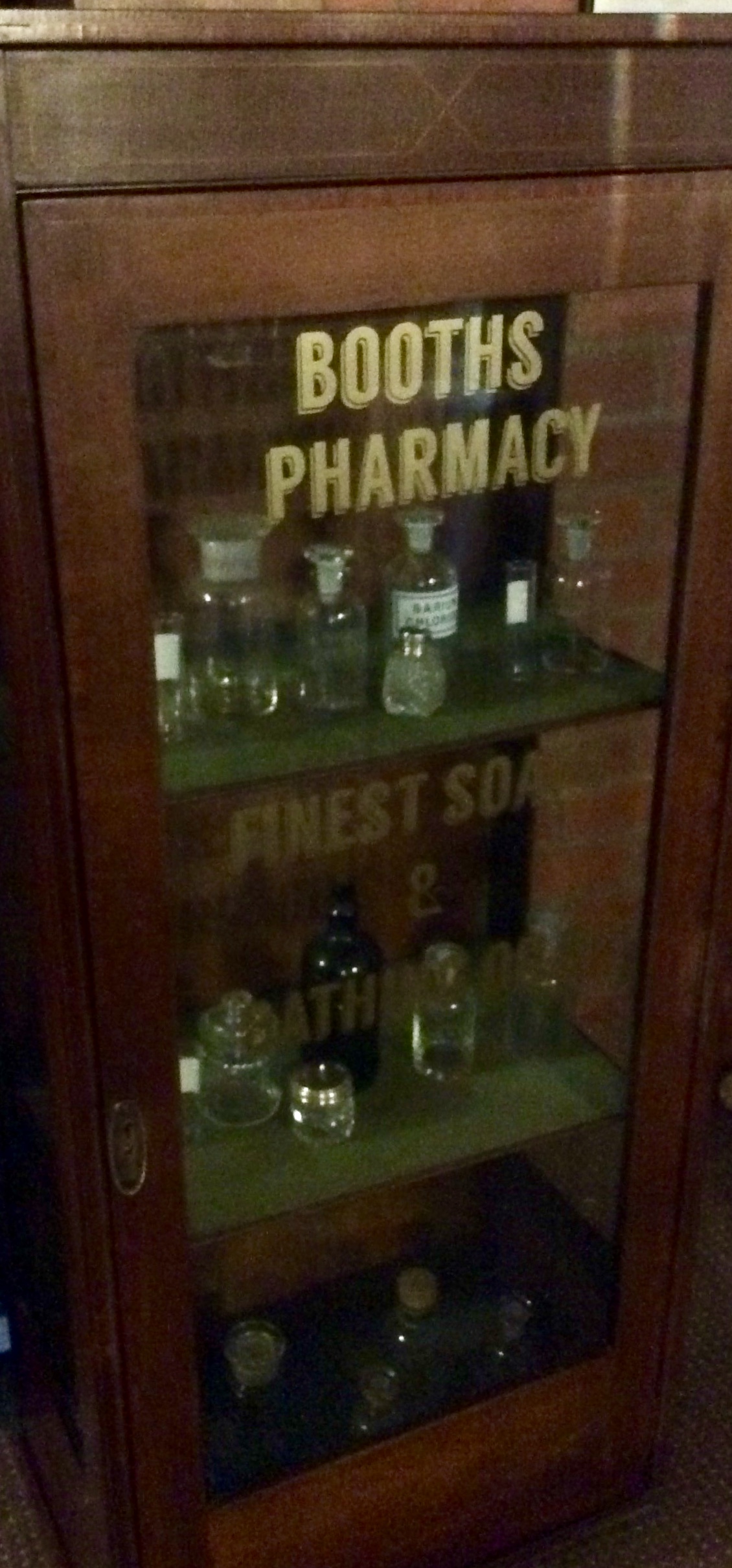 Rare Victorian Pharmacy shop Mahogany Display Cabinet - Image 3 of 18