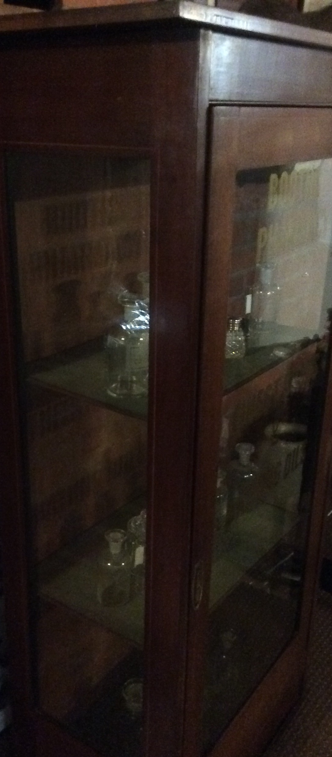 Rare Victorian Pharmacy shop Mahogany Display Cabinet - Image 6 of 18
