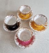 4 Royal Albert Regal Cups and Saucers