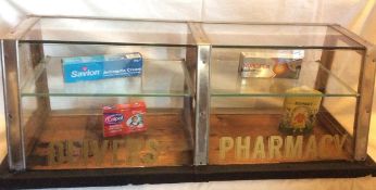 Antique Pharmacy Shop Counter Display Case