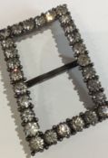 Vintage 1920s Scottish Belt Buckle with Rhinestones