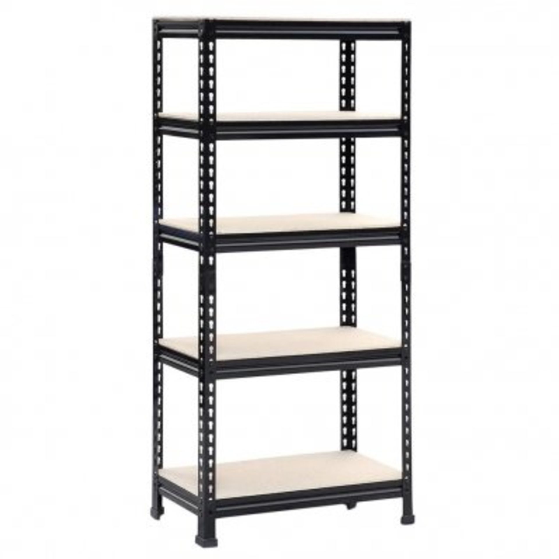 (ZP46) 750kg Heavy Duty 5 Tier Metal Storage Garage Shelving Racking The 5 tier racking is m...