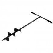 (ZP48) Post Hole Fence Manual Hand Drill Digger Auger 150mm Diameter The hand auger is made ...