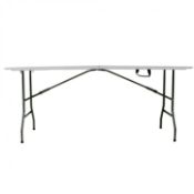 (ZP27) 6ft 1.8m Folding Heavy Duty Catering Outdoor Trestle Party Garden Table The fold...