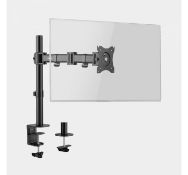 (TD28) Single Monitor Mount with Clamp Equipped with 90° tilt, 180° swivel and 360° rotatio...