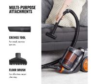 (OM119) 700W Bagless Vacuum 700W motor delivers powerful suction to lift dirt, dust and crumbs...