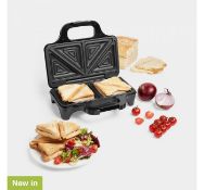 (MY76) 2 Slice Deep fill Sandwich Maker Make two toasties at once with portioned plates Deep ...