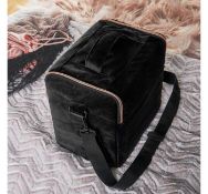(AP146) Black Velvet Makeup Case Look good on-the-go with a stylish carry case finished in a s...
