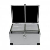 (KK105) 300 Disc Aluminium CD DVD Game Storage Flight Case DJ Carry Box The CD storage cas...