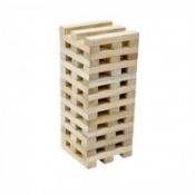 (KK69) Giant Wooden Tumbling Tower Block Game Outdoor Garden Family Fun The old classic tu...