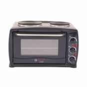 (KK16) Mini Oven c/w Hot Plates And Grill The 26 litre mini oven & grill with double hob is ...