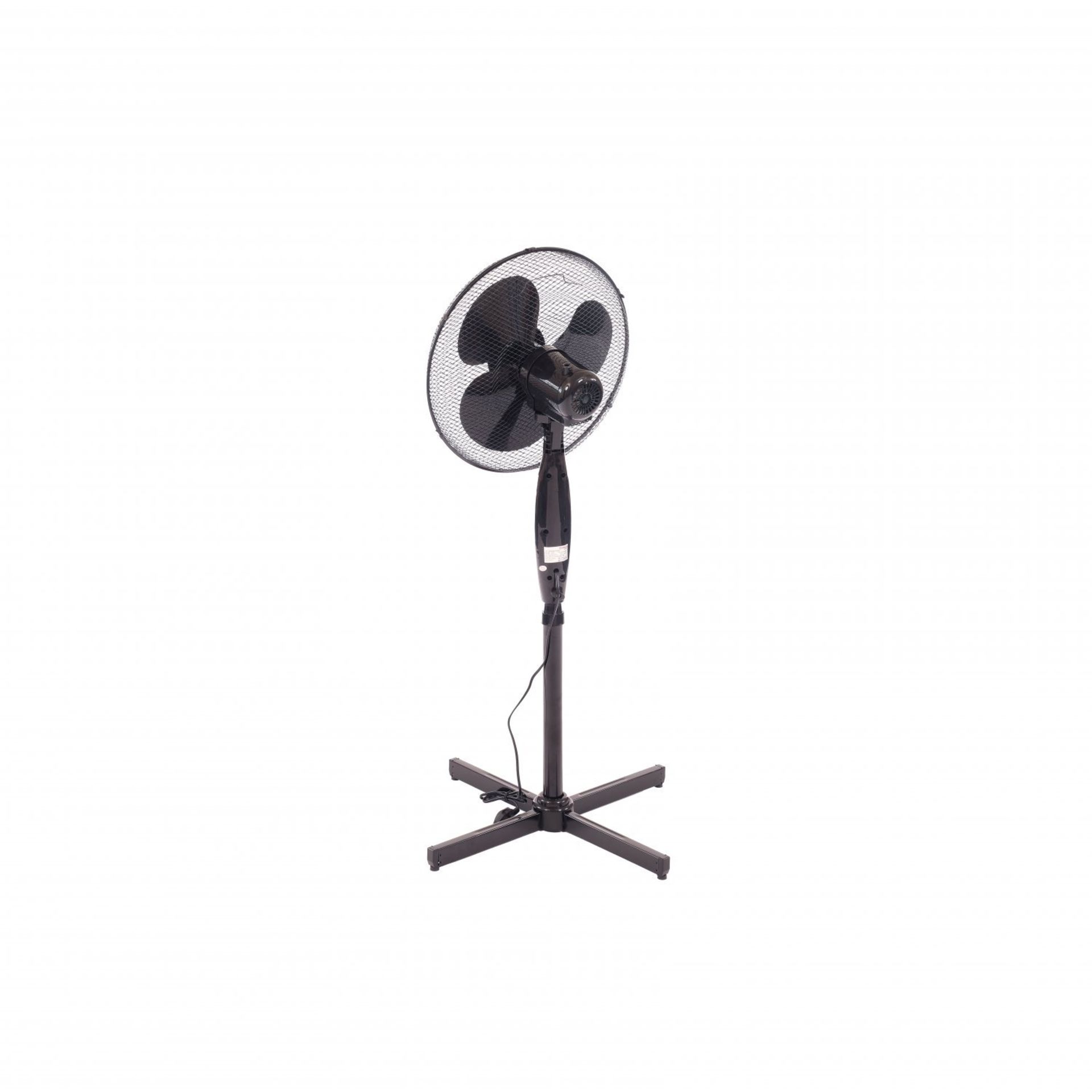 (KK10) 16" Oscillating Black Extendable Free Standing Tower Pedestal Cooling Fan The fan h... - Image 2 of 2