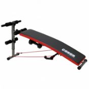 (KK126) Sports Heavy Duty Sit-Up Bench WIth Power Ropes And Dumbbells The Conor Sports ...