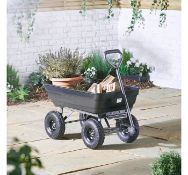 (PP70) 75ltr Garden Dump Trolley Cart Ideal for transporting and unloading plants, soil, stone...