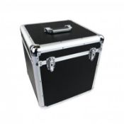 (KK165) 100 x 12" LP Vinyl Record Box Hard DJ Flight Case Aluminium The record case is able ...