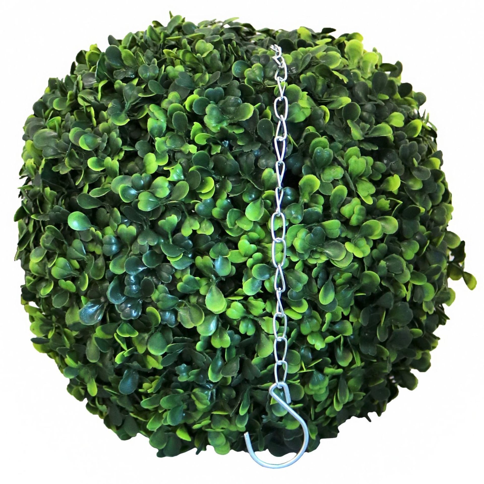 (RU340) Artificial 28cm Hanging Topiary Tree Boxwood Buxus Ball Add some style to your doo... - Image 2 of 2