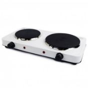 (KK37) 2.5Kw Electric Portable Kitchen Double Hot Plate The 2.5kW electric hot plate is an e...