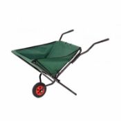 (KK75) Lightweight Folding Garden Wheelbarrow Foldable Wheel Barrow The folding wheelbarro...
