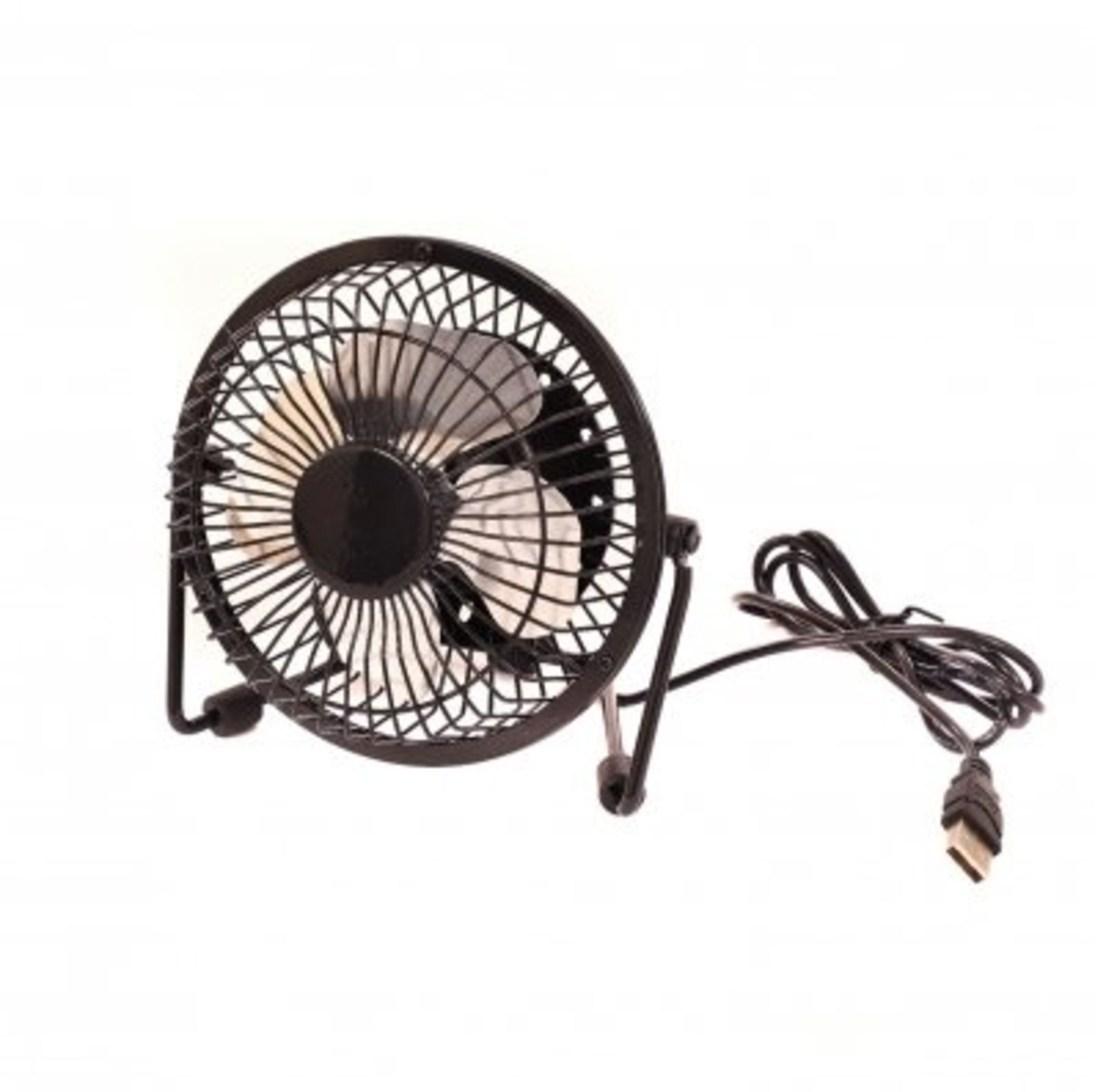 (KK236) 4" Free Standing Black USB Desk Top Table Home Office Fan Stay cool this year wit...