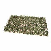 (EE519) Artificial Ivy Leaf Willow Trellis Expandable Privacy Fence 1x2m Dimensions: 1m x 2m ...