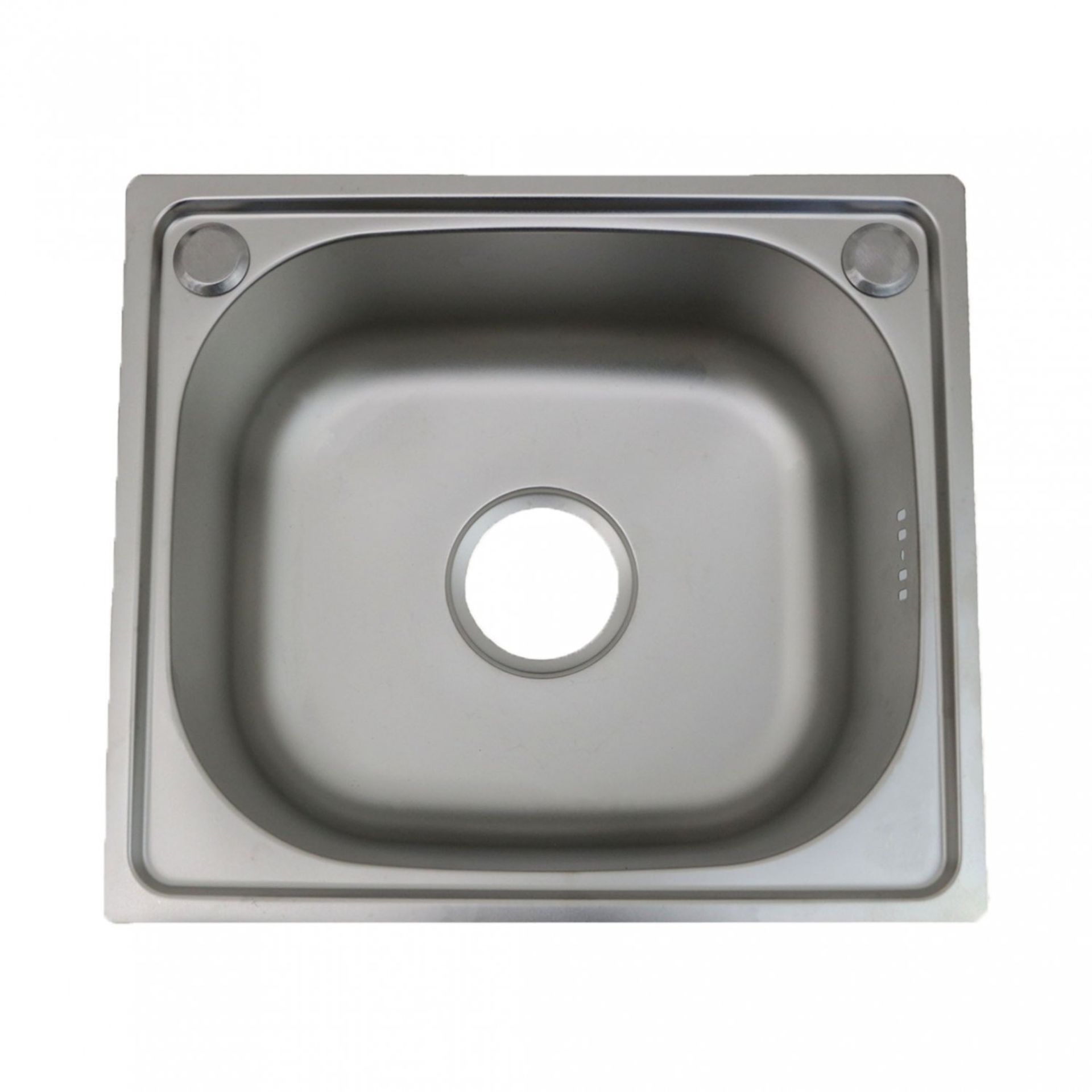 (QW11) Brushed Stainless Steel Top Mount Kitchen Bowl Sink w/ Plumbing Dimensions: 42 x 36 x 1... - Image 2 of 2