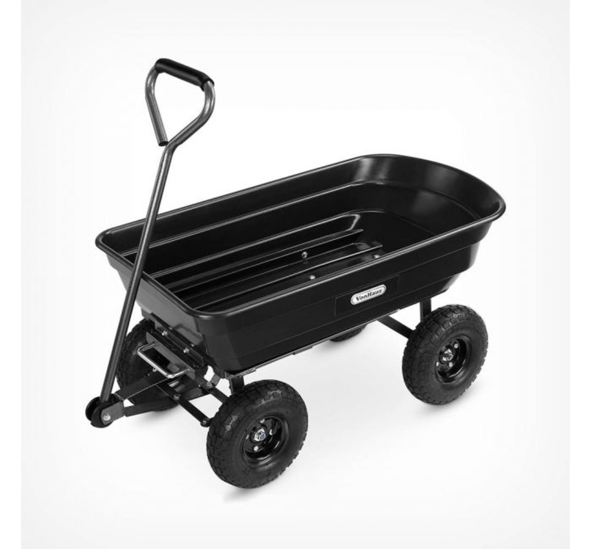 (PP70) 75ltr Garden Dump Trolley Cart Ideal for transporting and unloading plants, soil, stone... - Bild 2 aus 3