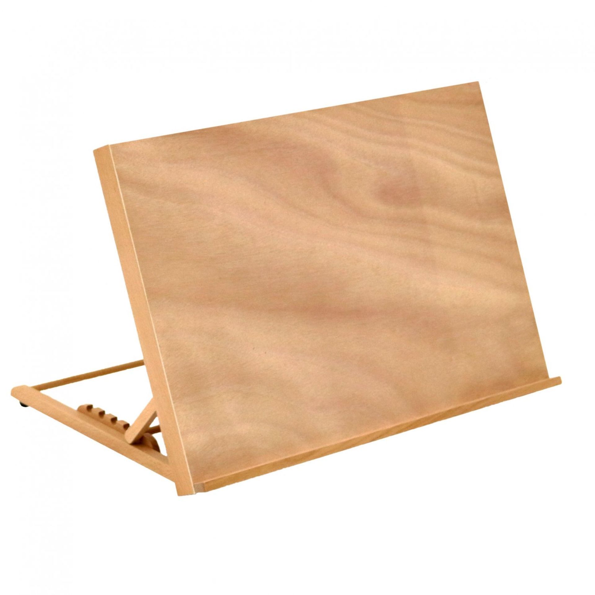 (QW28) A2 Wooden Drawing Board Table Canvas Workstation Sketch Easel Board Dimensions: 59.4 x ...