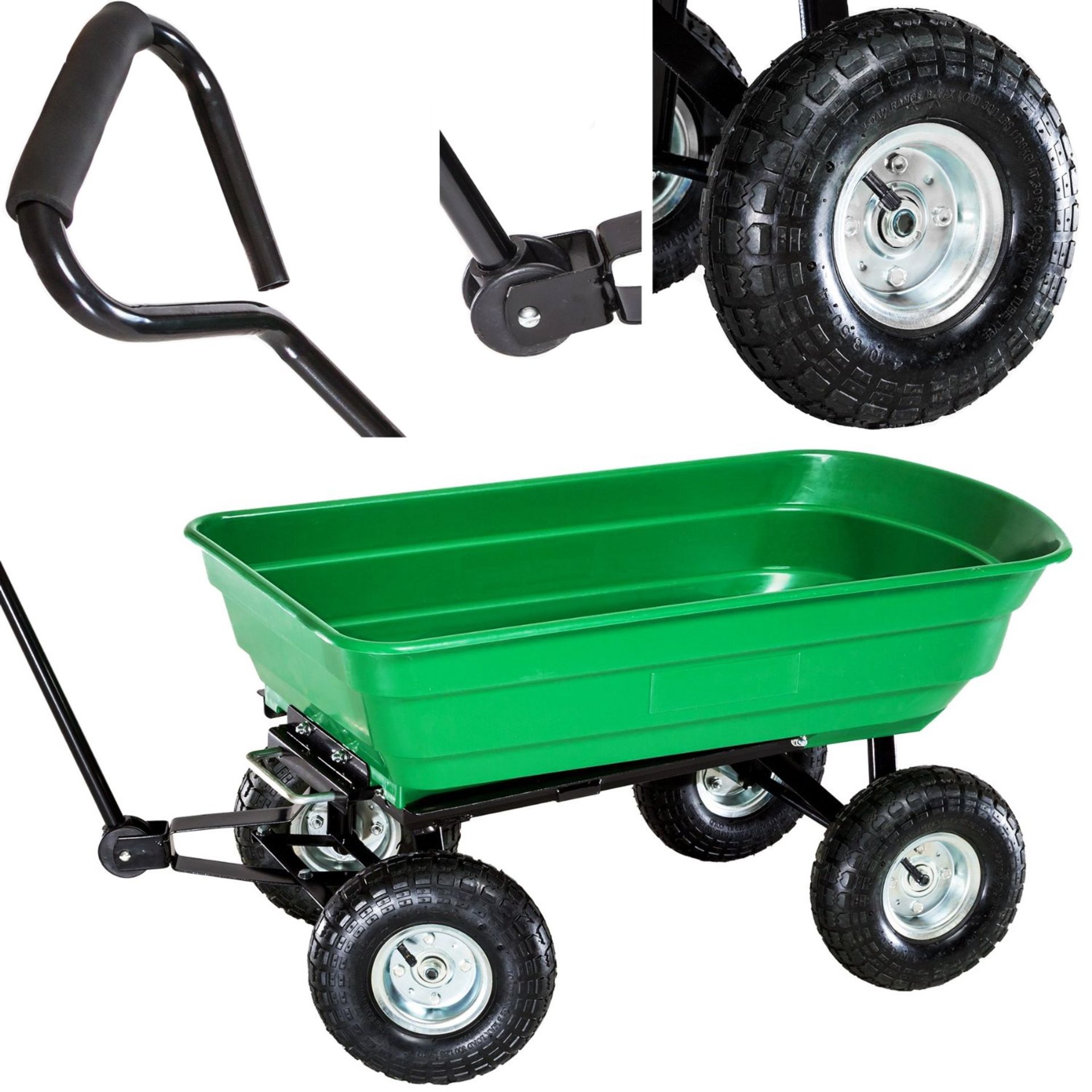 (PP536)125L Garden Cart. This ultimate garden cart with tipping function will prove to be an i... - Bild 2 aus 2