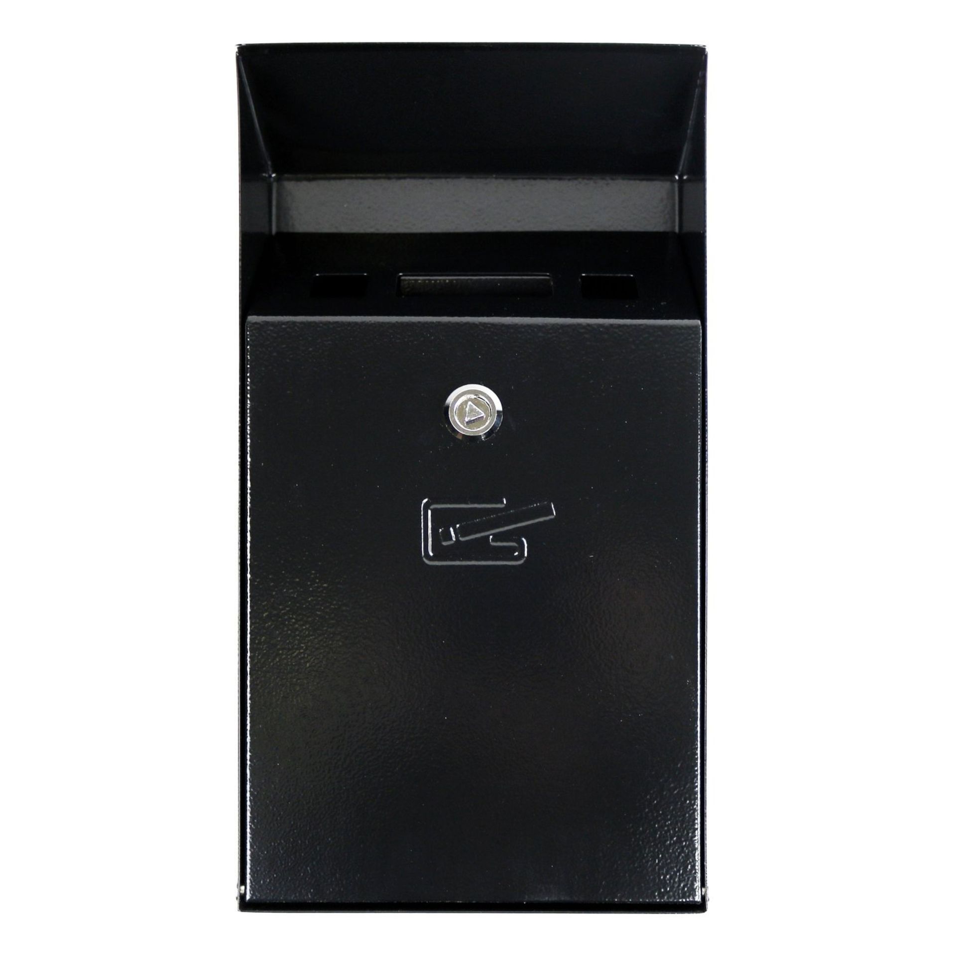 (KK238) Wall Mounted Outdoor Pub Ashtray Ash Tray Cigarette Steel Bin The wall mounted cigar... - Image 2 of 2