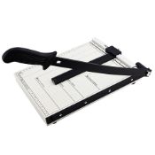 (QW30) Professional Grade A4 Guillotine - Grey Acurate Cutting Time After Time Easy to Store ...