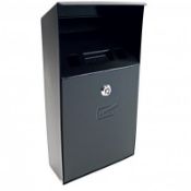 (KK238) Wall Mounted Outdoor Pub Ashtray Ash Tray Cigarette Steel Bin The wall mounted cigar...