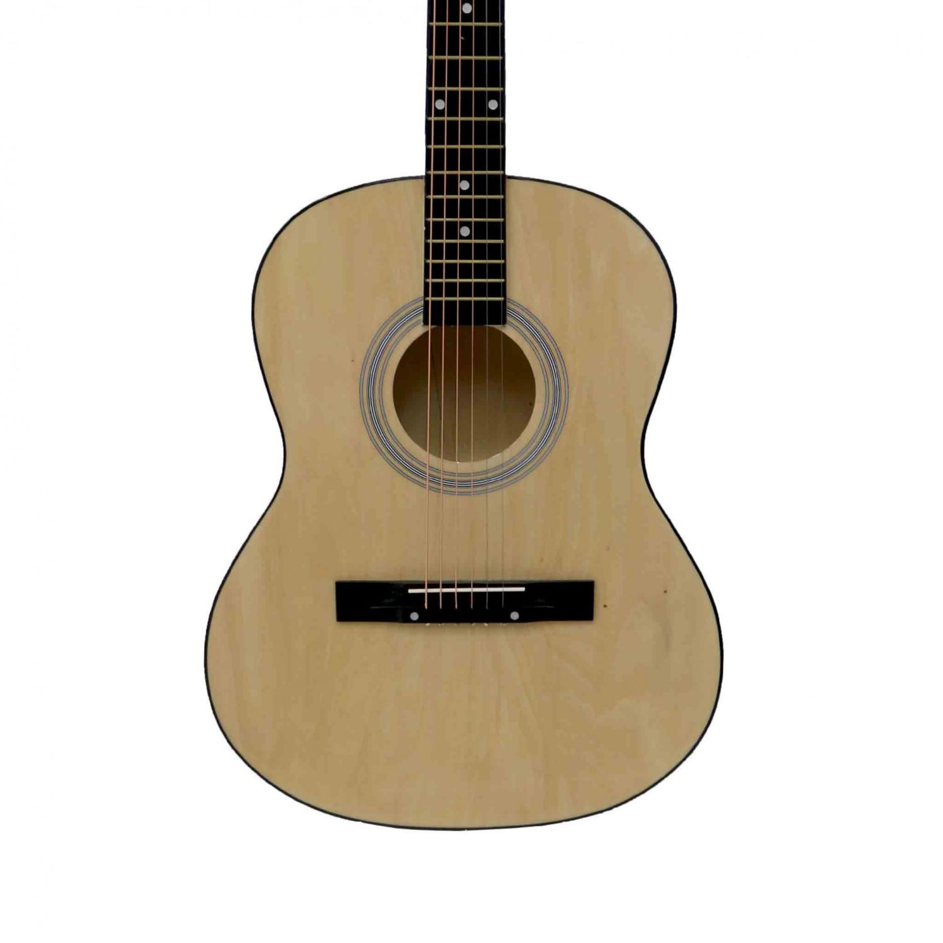 (PP538) 39" Full Size 4/4 6 String Steel Strung Acoustic Guitar Perfect for beginners and expe... - Image 2 of 2