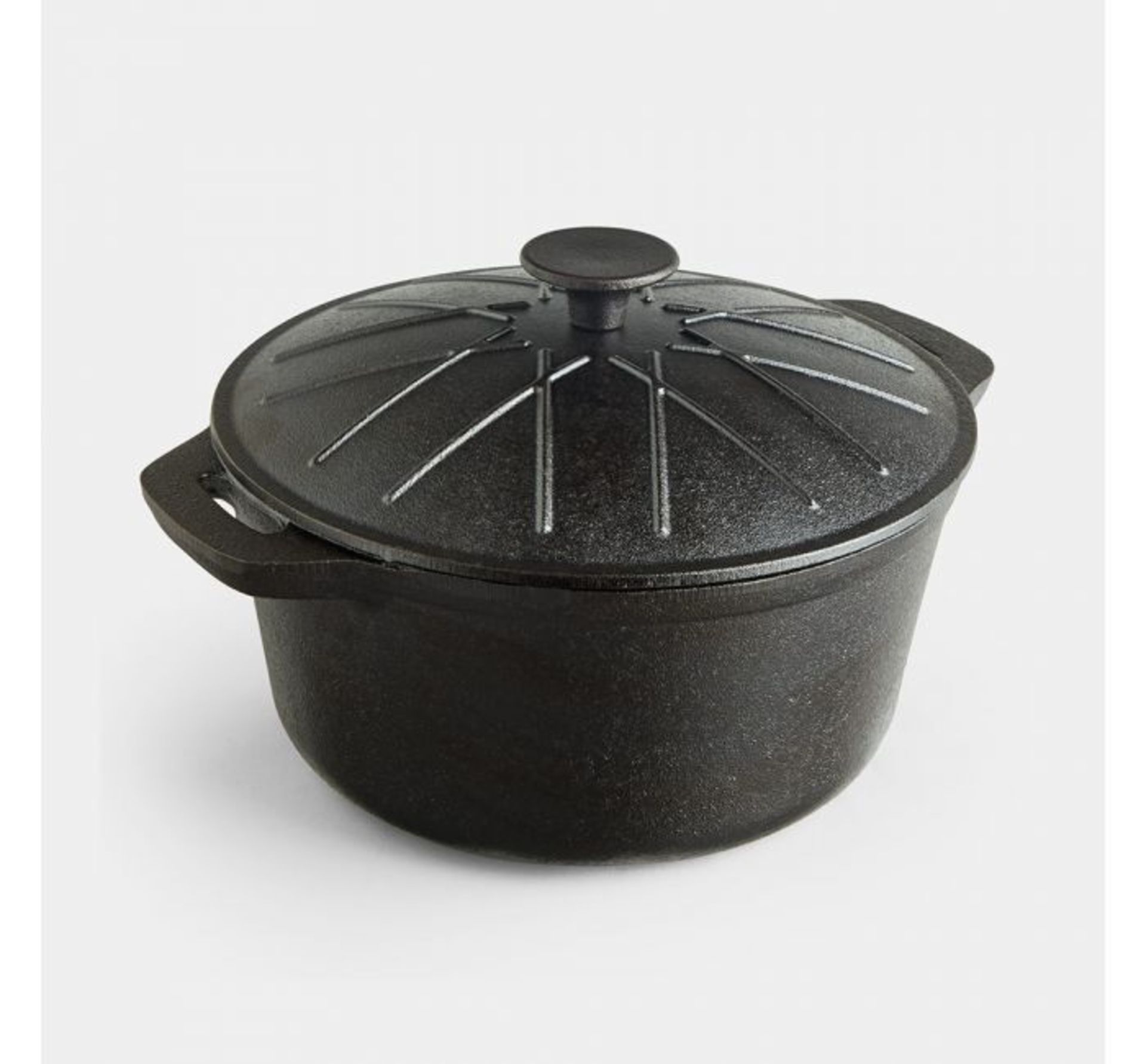 (AP283) Cast Iron Casserole Dish Ideal for roasts, stews, casseroles and other dishes Features ... - Bild 2 aus 2