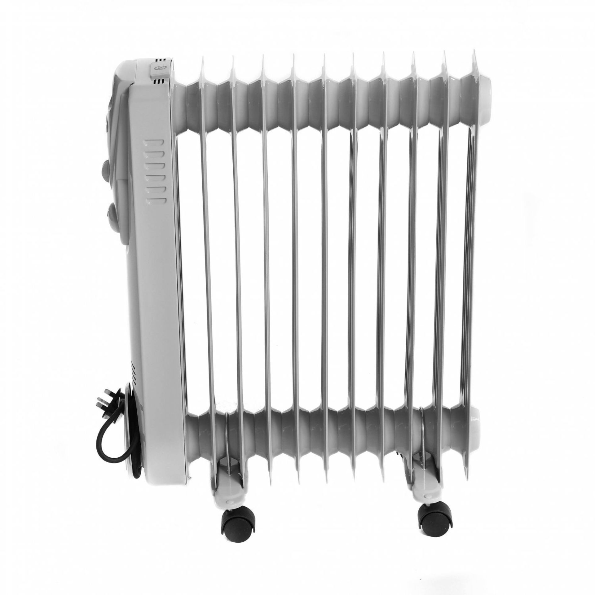 (KK212) 2500W 11 Fin Portable Oil Filled Radiator Electric Heater The 2500W Oil Filled Radia... - Image 2 of 2