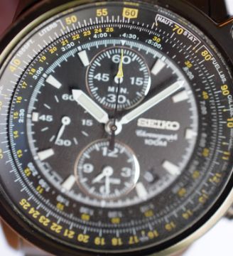 Seiko 7T62 OHMO Flightmaster Pilot Chronograph Alarm