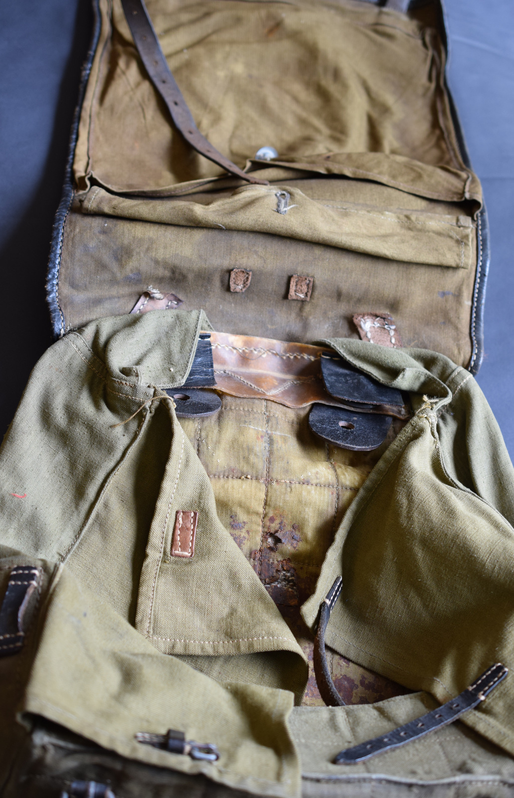 WW2 German Pony Fur Tournister Backpack 1941 - Image 2 of 4