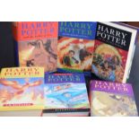 Set Of 6 Harry Potter Hardback 3 First Editions
