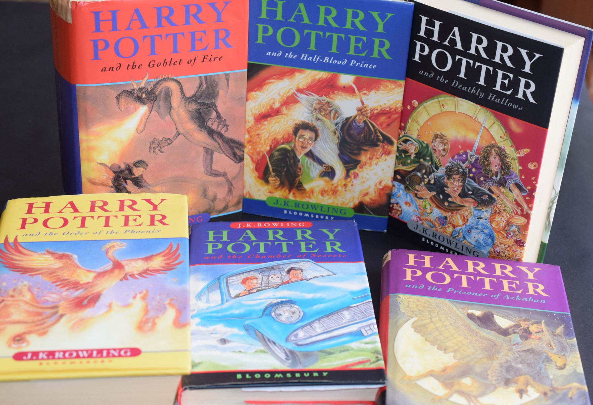 Set Of 6 Harry Potter Hardback 3 First Editions