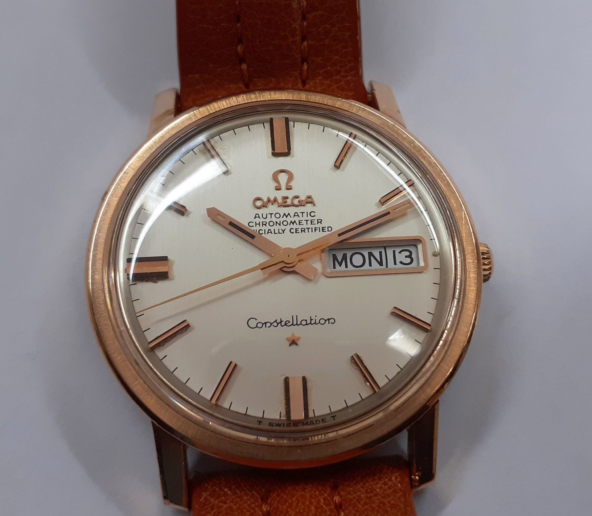 Rose Gold Capped Omega Constellation - Image 7 of 7