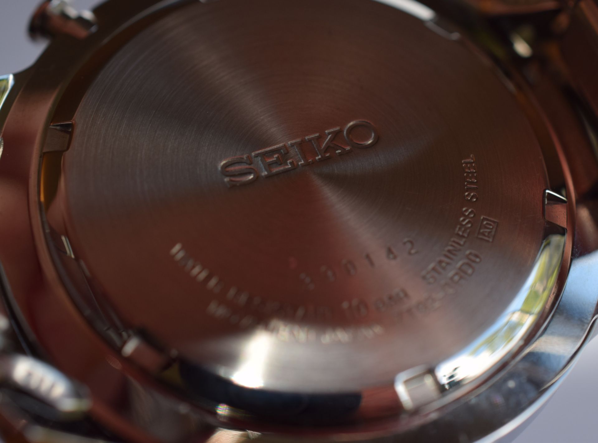 Seiko Chronograph Light Red Bezel - Image 4 of 7