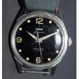 Hmt Military Black Dial Watch